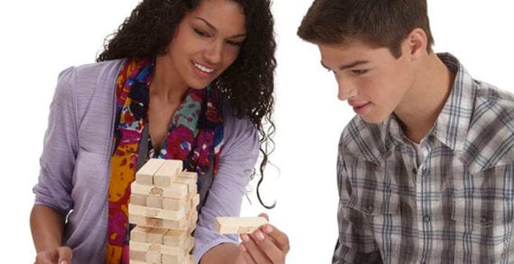 Play Classic Jenga for hours of fun Grab-and-go family gifts for holiday entertainment