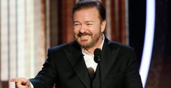 Ricky Gervais Cheers to Ricky Gervais