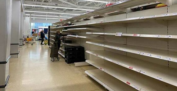 Empty store shelves Responding to Coronavirus Disruption