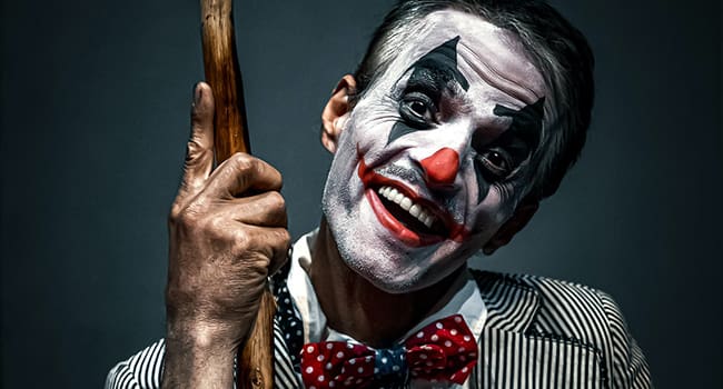 theatre comedy clown acting entertainment Politics as compelling theatre