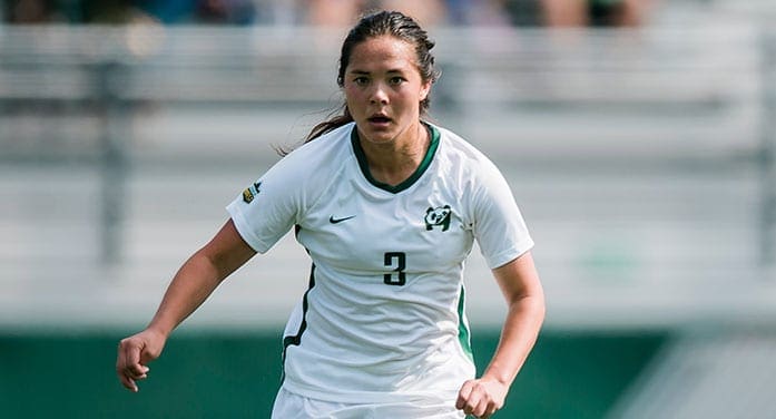 Kiera Fujimoto soccer, panda Business grad manages all-star performance in school and sports