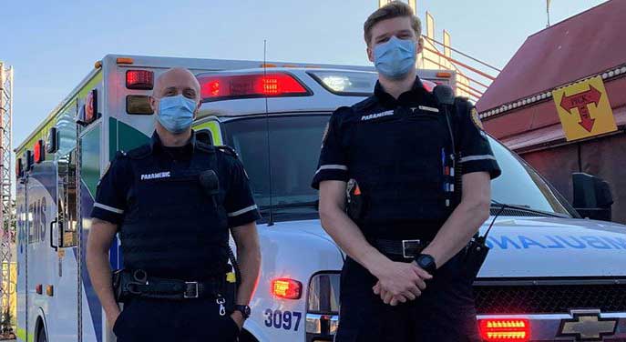 alberta ems paramedic ambulance first responder medical trauma New texting services support first responders’ mental health