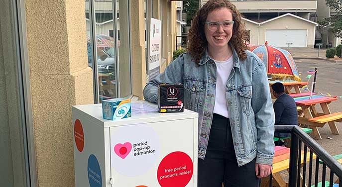 Community-minded student creates Period Pantry for those in need