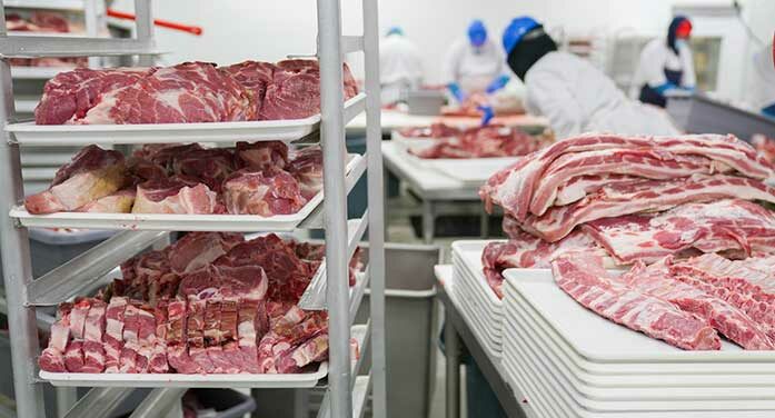 meat packing food beef butcher protien